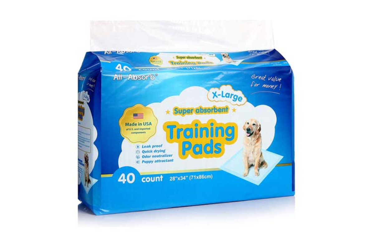 All-Absorb (Ол-Абсорб) XL Training Pads Regular - Пелюшки тренувальні для собак і цуценят великих порід (86х71 см) (86х71 см / 40 шт.) в E-ZOO