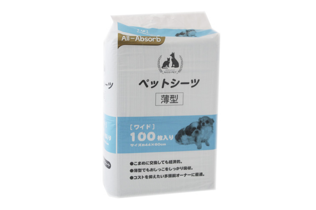 All-Absorb (Ол-Абсорб) Training Pads Basic Japanese style - Пеленки тренировочные для щенков и собак мелких пород (60x45 см) (60х45 см / 100 шт.) в E-ZOO