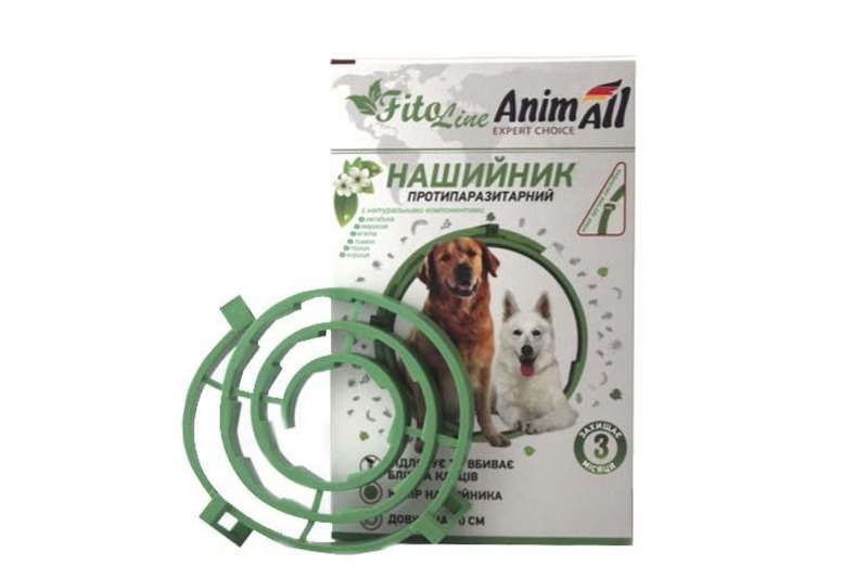 AnimAll VetLine (ЭнимАлл ВетЛайн) FitoLine Nature - Ошейник противопаразитарный для собак крупных пород от блох и клещей (70 см) в E-ZOO