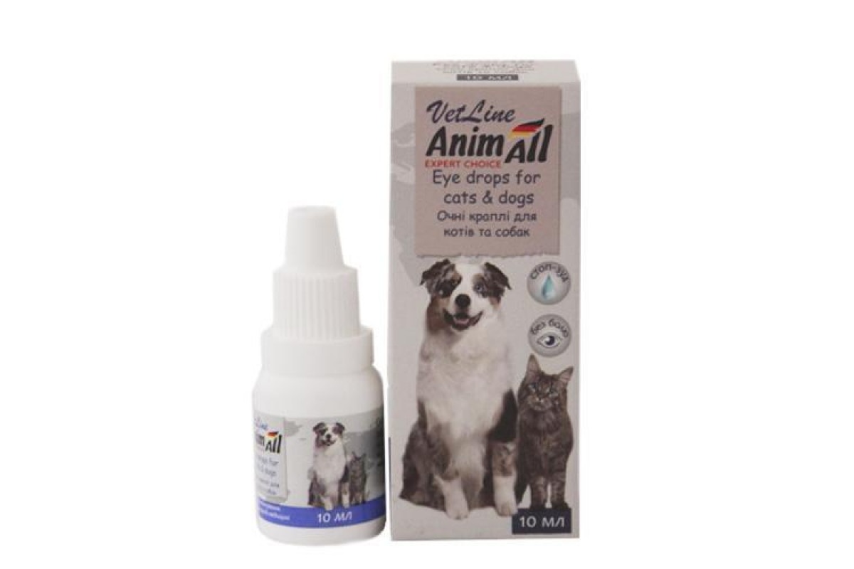 AnimAll VetLine (ЭнимАлл ВетЛайн) Капли глазные для котов и собак (30 мл) в E-ZOO