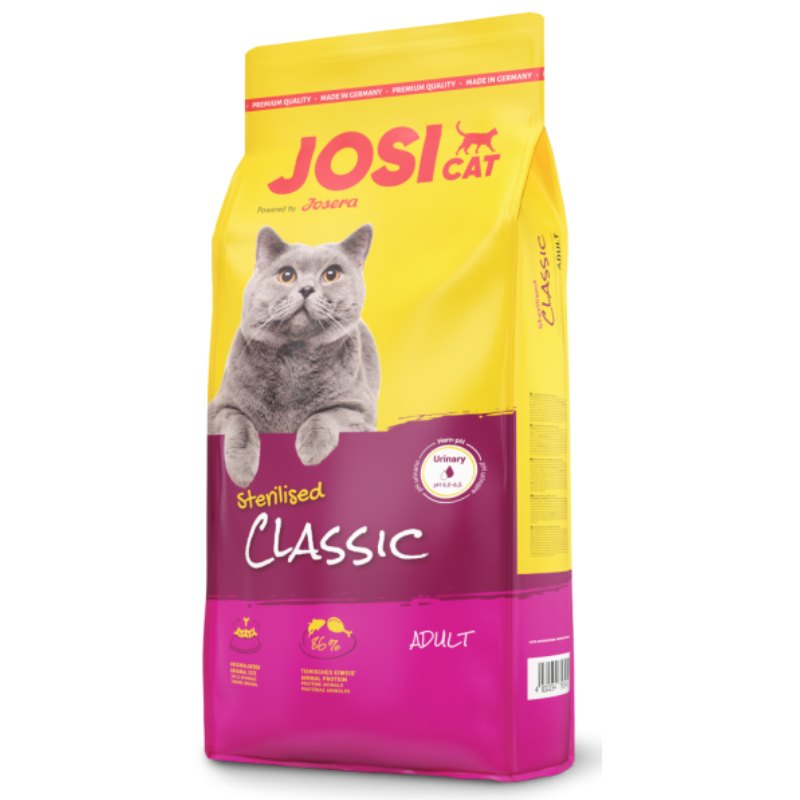 JosiCat (ЙозіКет) by Josera Sterilised Classic - Сухий корм з ніжним м'ясом домашньої птиці для стерилізованих котів (10 кг) в E-ZOO