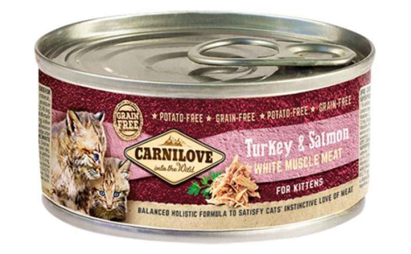 Carnilove (Карнилав) Turkey & Salmon for kittens - Влажный корм с индейкой и лососем для котят (100 г) в E-ZOO