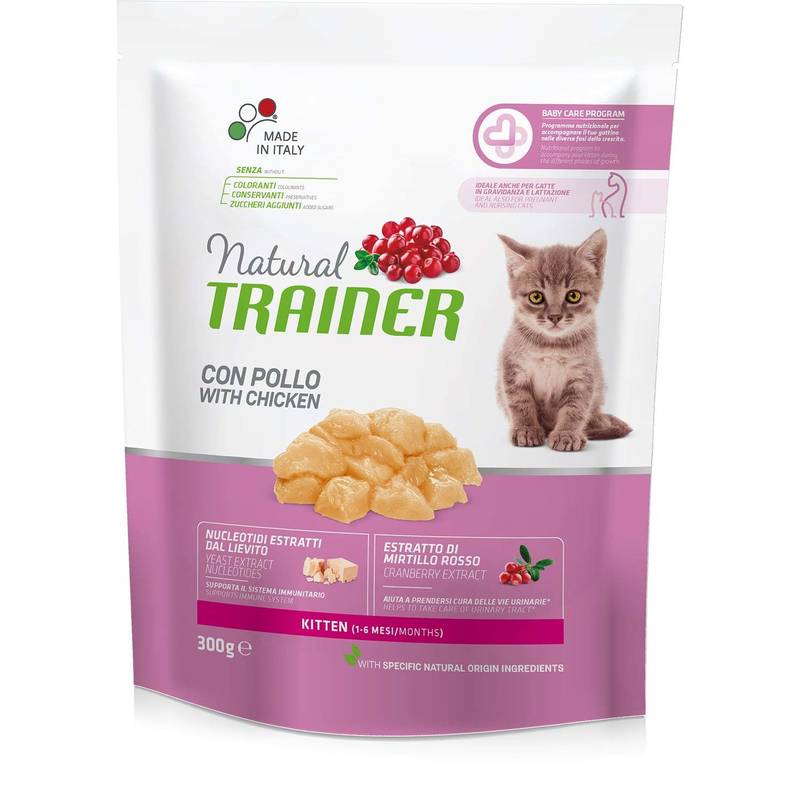 Trainer (Трейнер) Natural Super Premium Kitten Fresh Chicken - Сухий корм зі свіжої куркою для кошенят (300 г) в E-ZOO