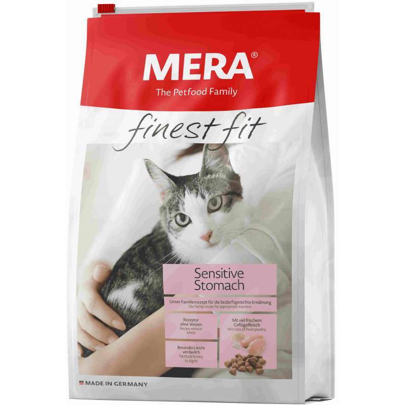 Mera (Мера) Finest fit Sensitive Stomach - Сухий корм з індичкою і лососем для чутливих до харчування кішок (1,5 кг) в E-ZOO