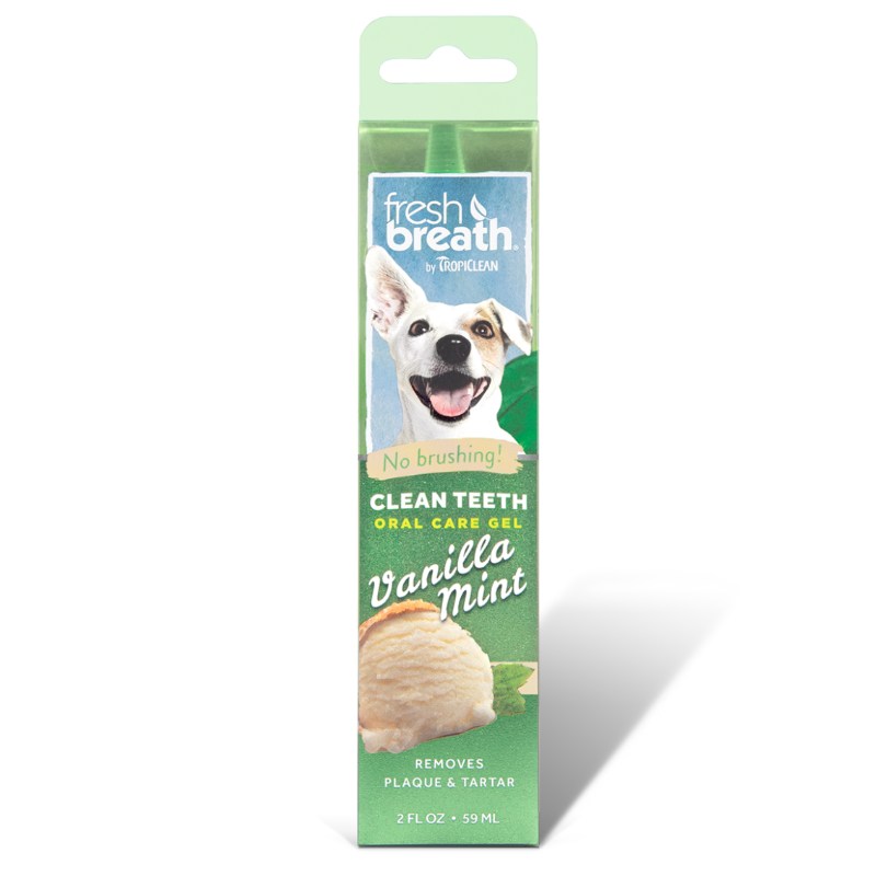 TropiClean (Тропіклін) Clean Teeth Gel Vanilla Mint - Гель для чищення зубів з ароматом ванільної м'яти для собак (59 мл) в E-ZOO
