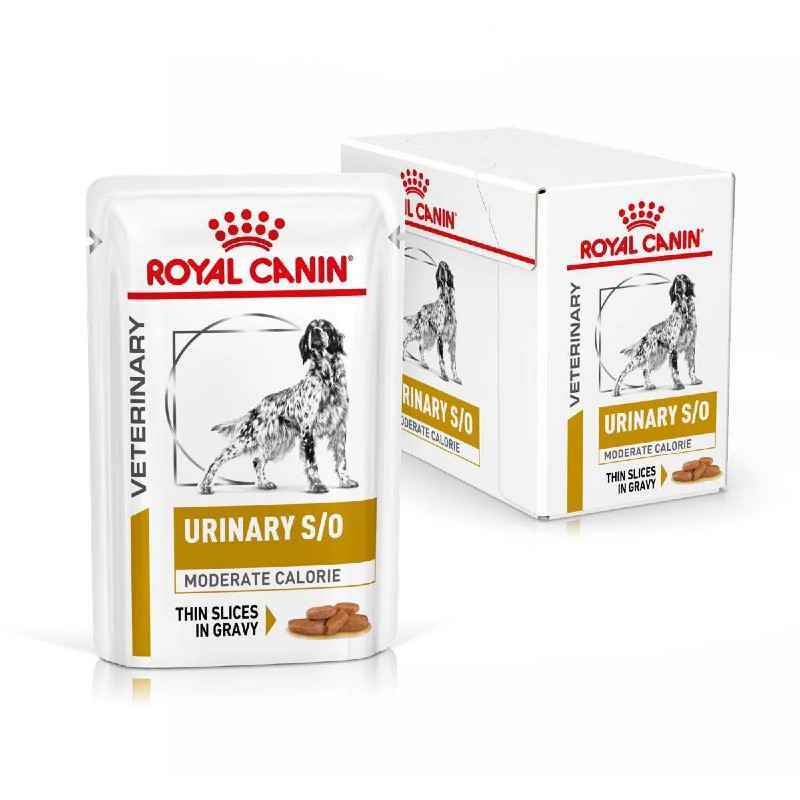 Royal Canin (Роял Канин) Urinary S/O Moderate calorie - Консервированный корм для собак, склонных к набору лишнего веса, при заболеваниях нижних мочевыводящих путей (дольки в соусе) (100 г) в E-ZOO