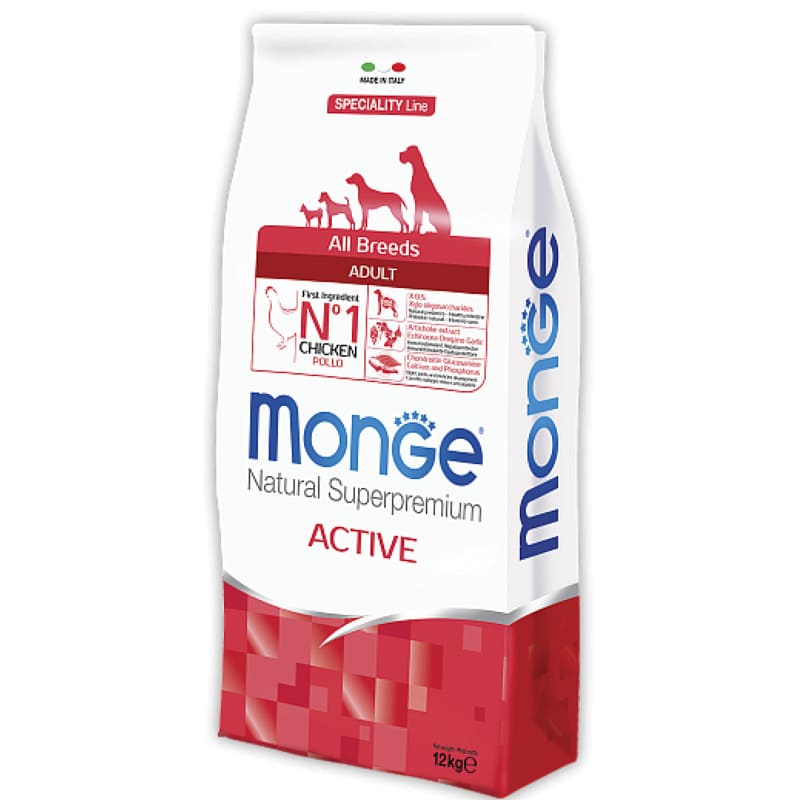 Monge (Монж) All breeds Adult - Сухий корм з куркою для дорослих собак всіх порід з підвищеним фізичним навантаженням (15 кг) в E-ZOO