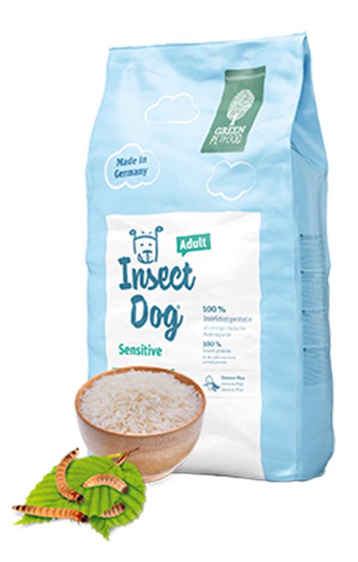 Green Petfood (Грин Петфуд) InsectDog Sensitive Adult - Сухой корм для взрослых собак с протеином насекомых и рисом (900 г) в E-ZOO