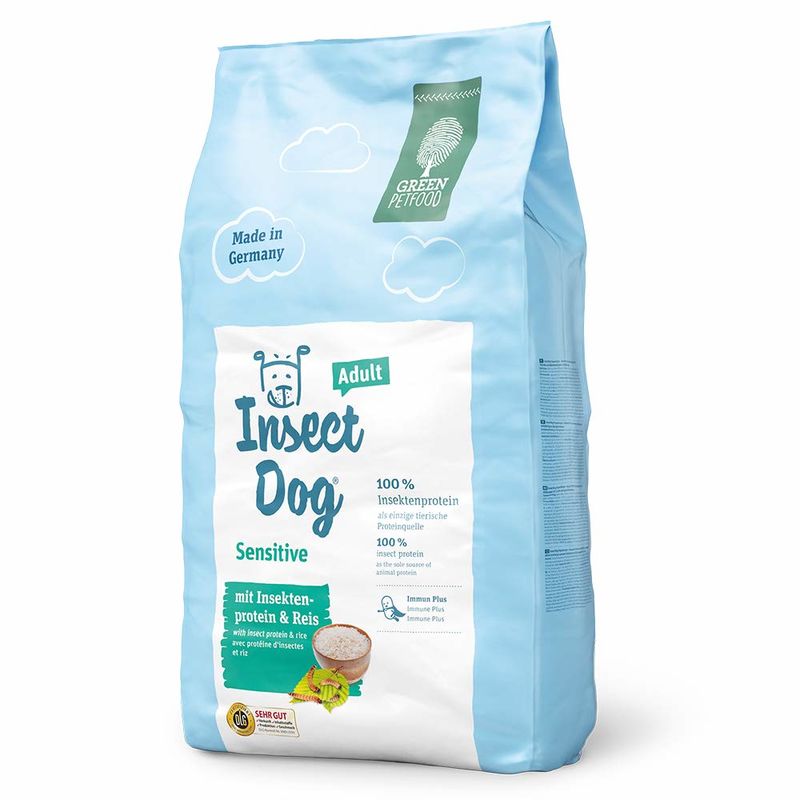 Green Petfood (Грін Петфуд) InsectDog Sensitive Adult - Сухий корм для дорослих собак з протеїном комах і рисом (900 г) в E-ZOO