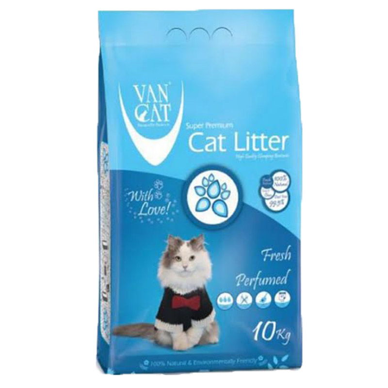 VanCat (ВанКет) Cat Litter Fresh - Бентонітовий наповнювач для котячого туалету з ароматом свіжості (10 кг) в E-ZOO