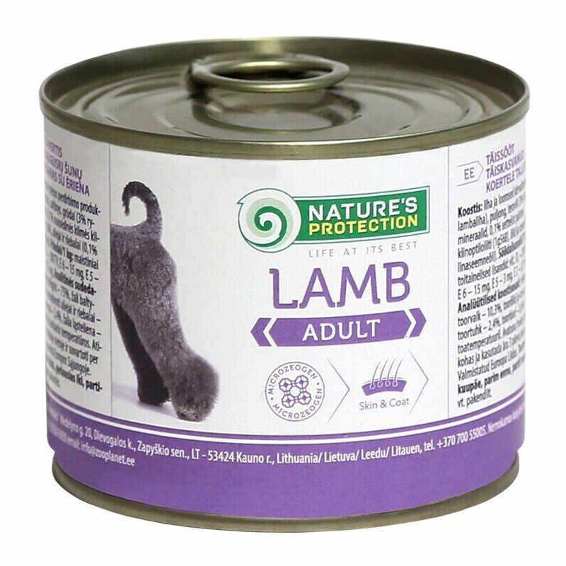 Nature's Protection (Нейчерес Протекшн) Adult Lamb – Консервований корм з м'ясом ягняти для дорослих собак всіх порід (200 г) в E-ZOO