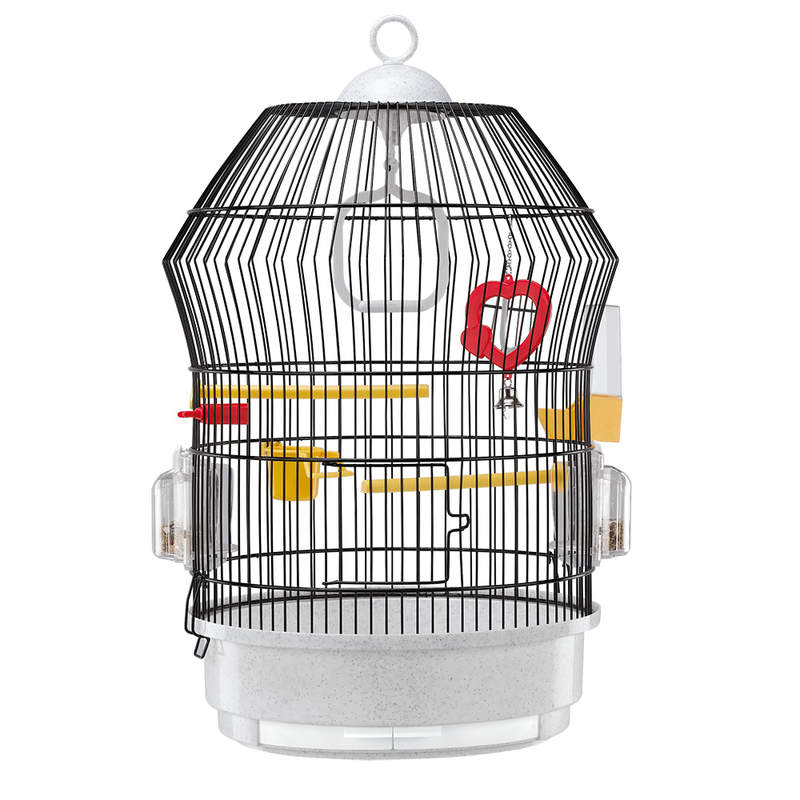 Ferplast (Ферпласт) Cage Katy - Круглая клетка для попугаев, канареек и других маленьких экзотических птиц (36,5x56см) в E-ZOO