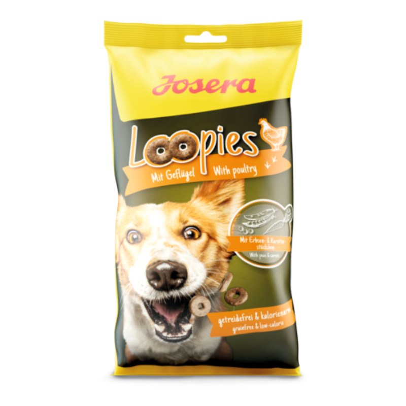 Josera (Йозера) Loopies mit Gefluegel (with poultry) - Лакомство для собак Лупис с домашней птицей (150 г) в E-ZOO