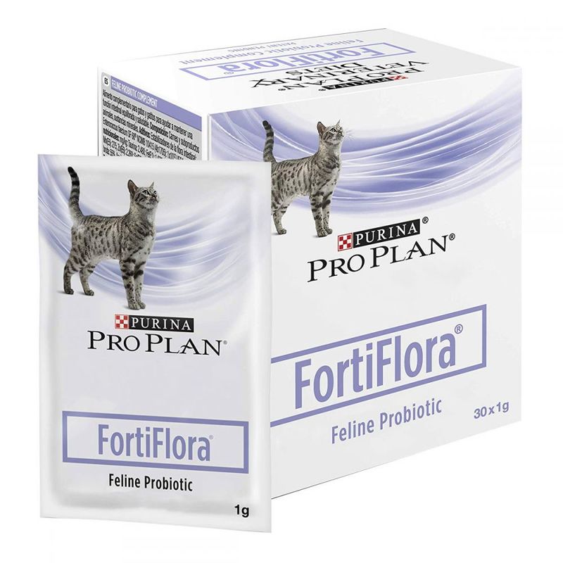 Pro Plan Veterinary Diets (Про План Ветеринарі Дієтс) FortiFlora Feline - Кормова добавка з пробіотиком для котів і кошенят (30х1 г) в E-ZOO