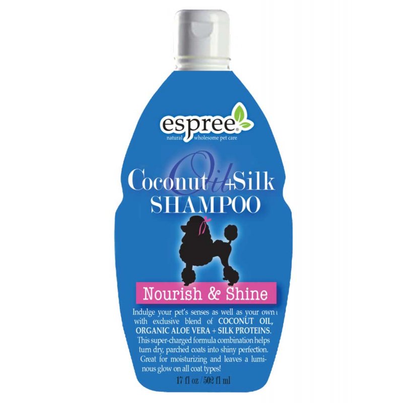 Espree (Эспри) Coconut Oil + Silk Shampoo - Шампунь с кокосовым маслом и протеинами шелка для питания и блеска шерсти собак (502 мл) в E-ZOO