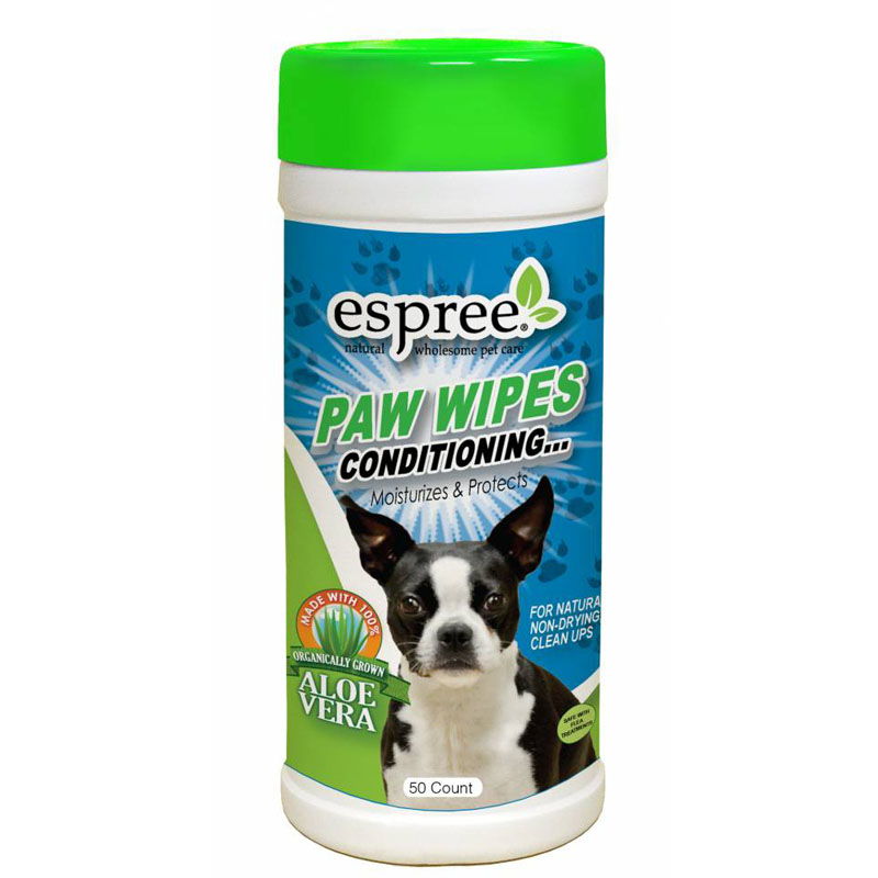Espree (Эспри) Paw Wipes - Влажные салфетки для увлажнения и защиты кожи и шерсти собак (50 шт./уп.) в E-ZOO