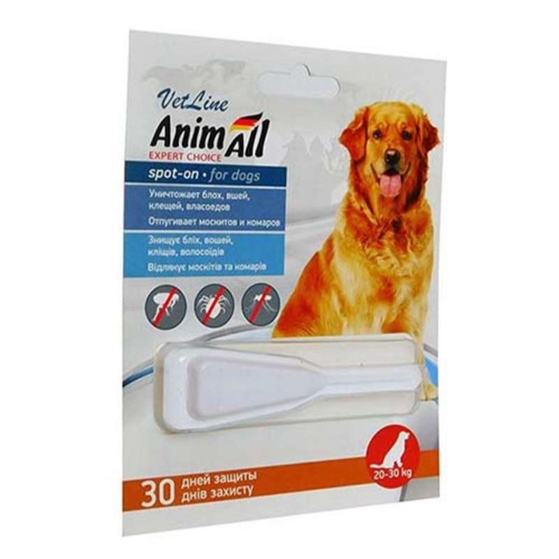 AnimAll VetLine (ЭнимАлл ВетЛайн) Spot-On - Противопаразитарные капли на холку от блох и клещей для собак (1,5-4 кг) в E-ZOO