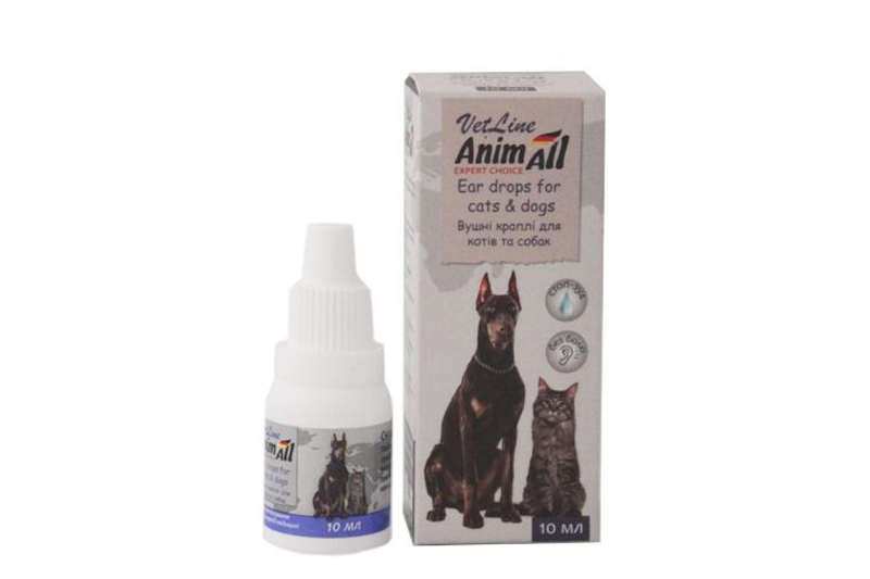 AnimAll VetLine (ЕнімАлл ВетЛайн) Краплі для догляду і за вухами собак і кішок (30 мл) в E-ZOO