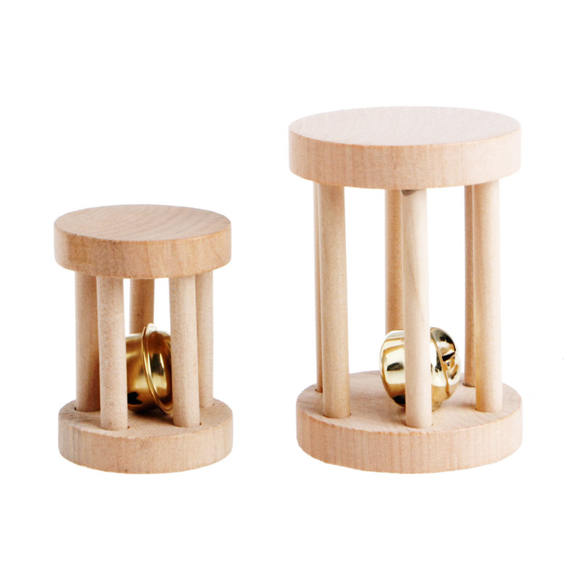 Trixie (Трикси) Playing Roll – Игровой деревянный цилиндр с колокольчиком (5х3,5 см) в E-ZOO
