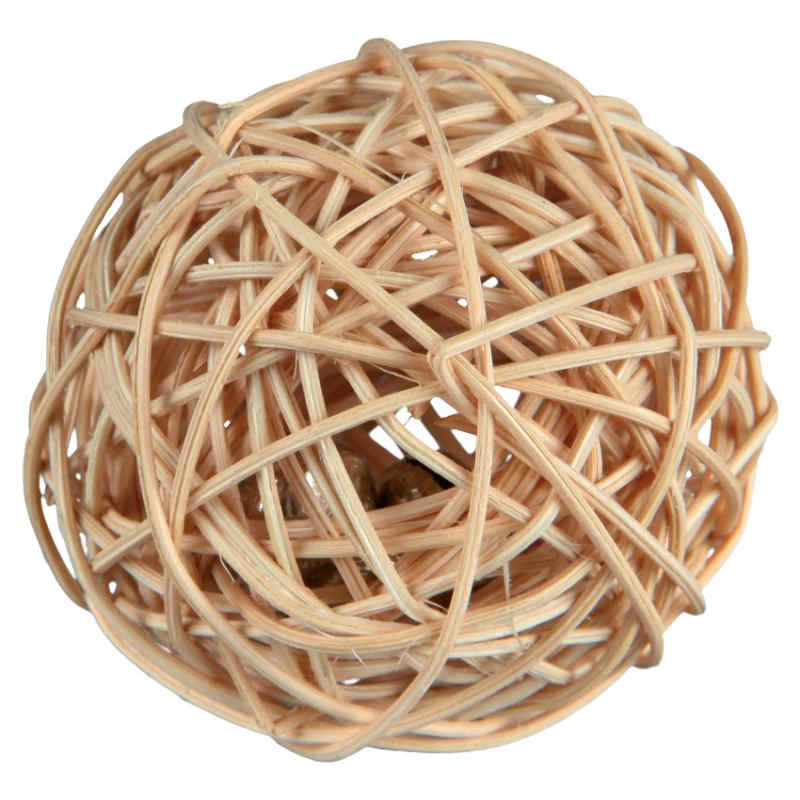 Trixie (Тріксі) Rattan Ball - М'яч із лози з дзвіночком для гризунів (6 см) в E-ZOO