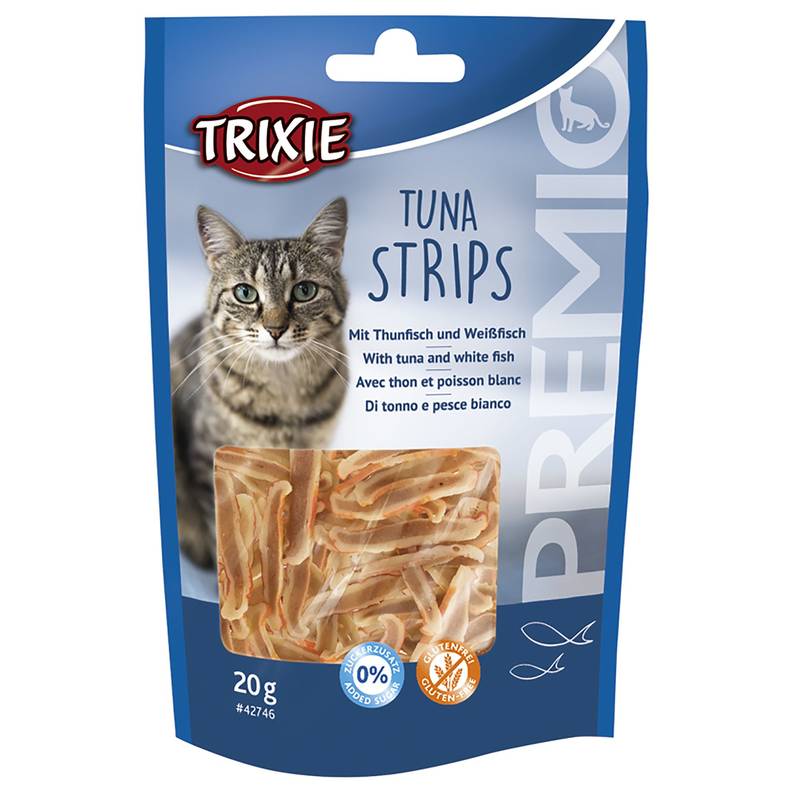 Trixie (Трикси) PREMIO Tuna Strips - Лакомство Полосы из тунца и белой рыбой для кошек (20 г) в E-ZOO