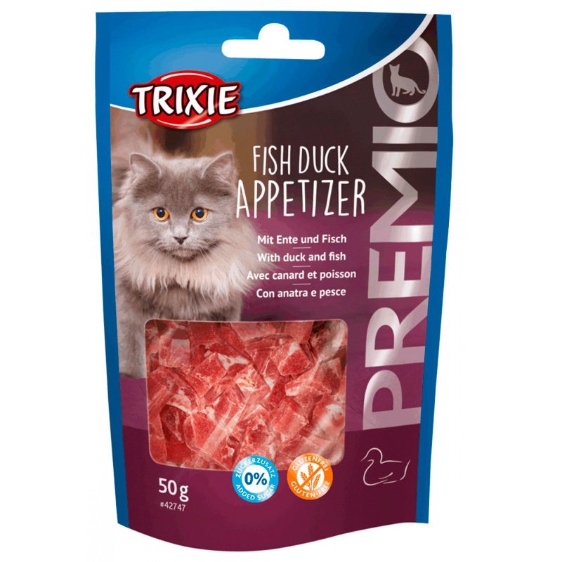 Trixie (Трикси) PREMIO Fish Duck Appetizer - Лакомство с уткой и рыбой для котов и кошек (50 г) в E-ZOO