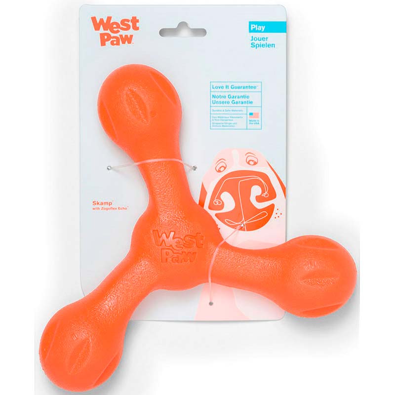 West Paw (Вест Пау) Skamp - Игрушка Скамп "3 лепестка" для собак (9 см) в E-ZOO