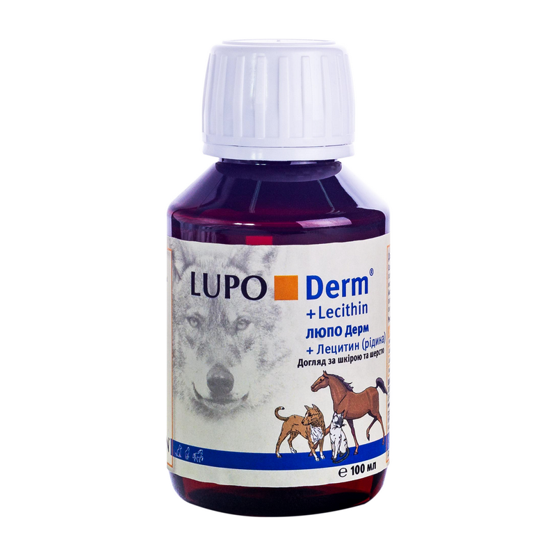 Luposan (Люпосан) LUPO Derm - Добавка для здоровой кожи и шерсти кошек и собак (250 мл) в E-ZOO