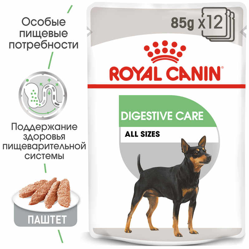 Royal Canin (Роял Канин) Digestive Care Loaf - Консервированный корм для собак с чувствительной пищеварительной системой (паштет) (85 г) в E-ZOO