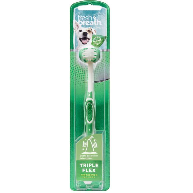 TropiClean (Тропиклин) Triple Flex Dog Toothbrush TropiClean - Зубная щетка для собак (1 шт./уп.) в E-ZOO