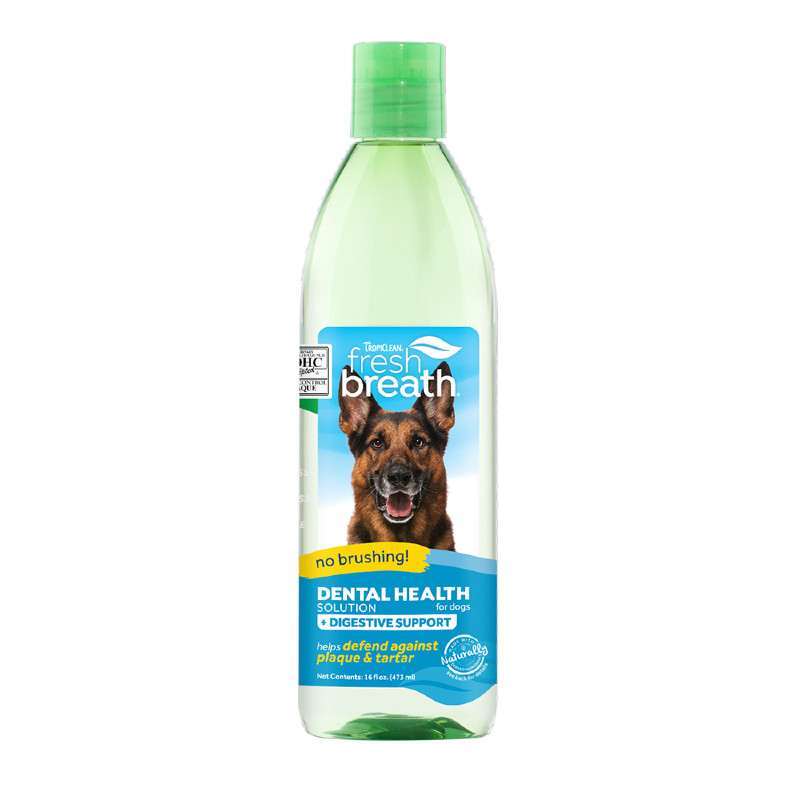 TropiClean (Тропіклін) Fresh Breath Plus Digestive - Добавка у воду з пребіотиком для собак (473 мл) в E-ZOO