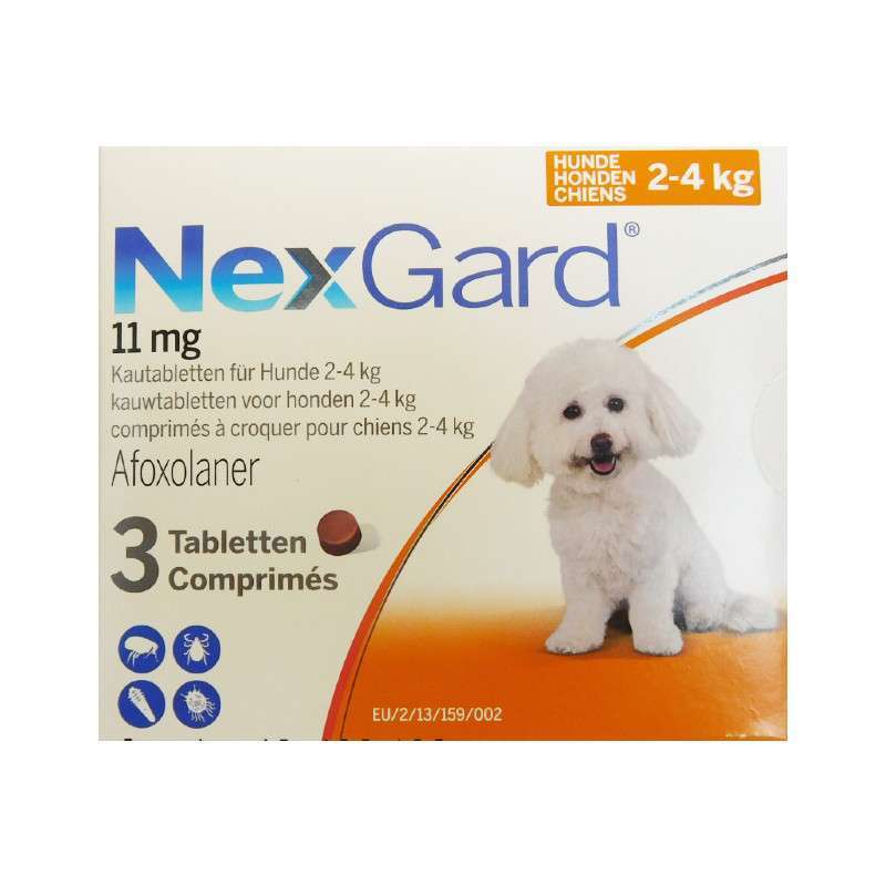 Некс Гард противопаразитарный препарат от блох и клещей для собак (1 таблетка) (2-4 кг) в E-ZOO