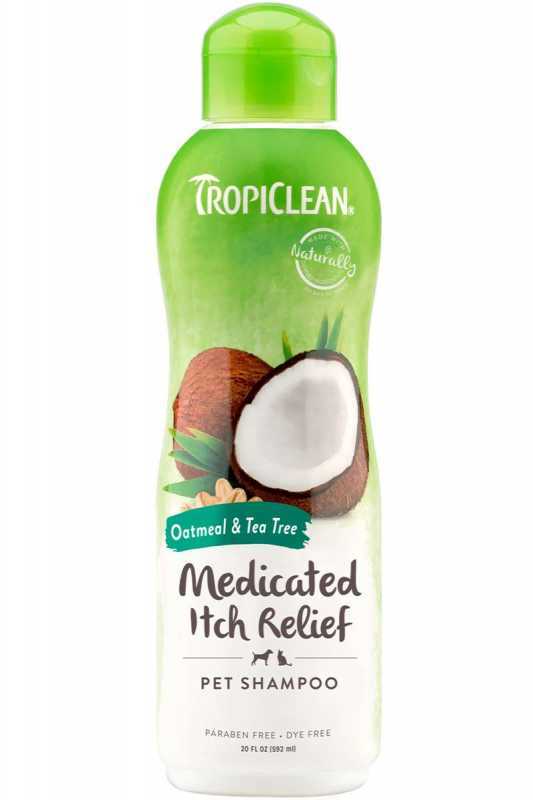 Tropiclean (Тропіклін) Medicated Oatmeal & Tea Tree - Шампунь вівсяний з екстрактом чайного дерева для собак і котів (355 мл) в E-ZOO