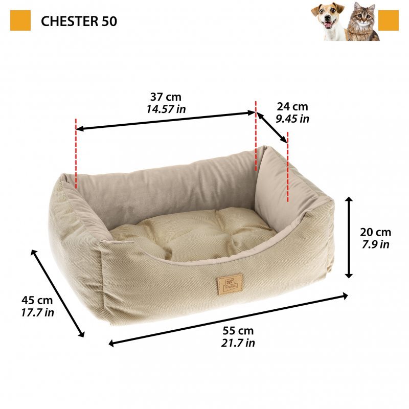 Ferplast (Ферпласт) CHESTER - Мягкое место для собак и кошек (55х45х20 см) в E-ZOO