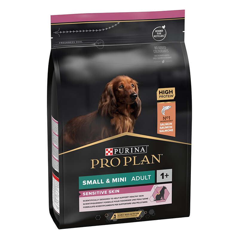 Purina Pro Plan (Пурина Про План) Small&Mini Sensitive - Сухой корм с лососем для собак мелких и миниатюрных пород с чувствительным пищеварением (3 кг) в E-ZOO