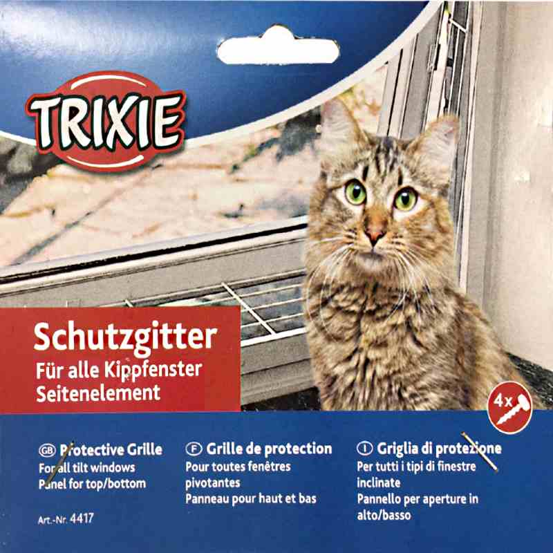 Trixie (Тріксі) Protective Grille for Windows - Бічні захисні решітки для котів на вікна (62х16х8 см) в E-ZOO