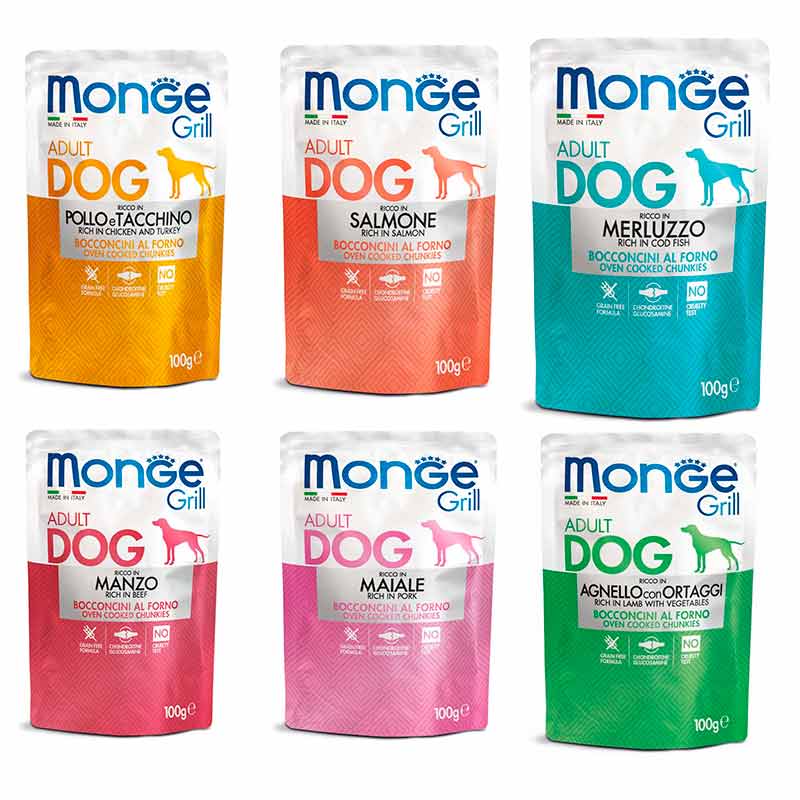Monge (Монж) Dog Grill Pollo & Tacchino - Консервированный корм с курицей и индейкой для взрослых собак (100 г) в E-ZOO