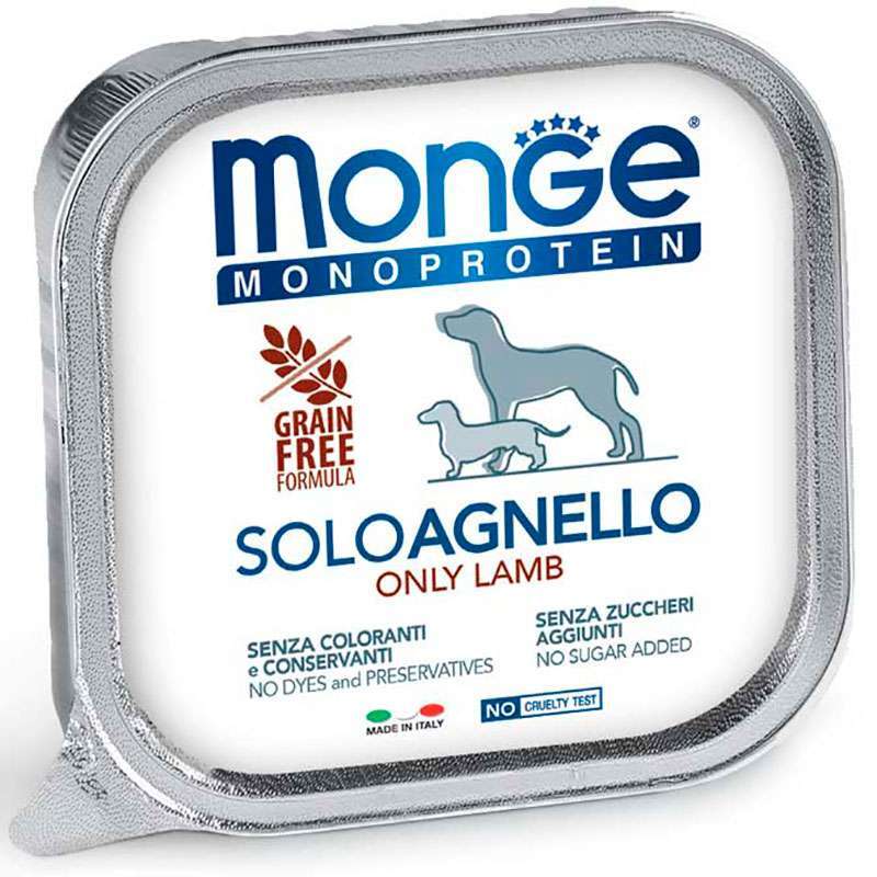 Monge (Монж) Monoprotein Dog Solo Agnello 100% - Монопротеїновий паштет з ягням для собак (150 г) в E-ZOO