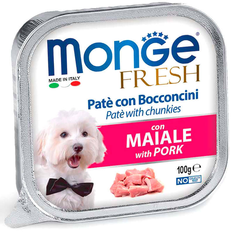 Monge (Монж) DOG FRESH - Нежный паштет cо свининой для собак (100 г) в E-ZOO