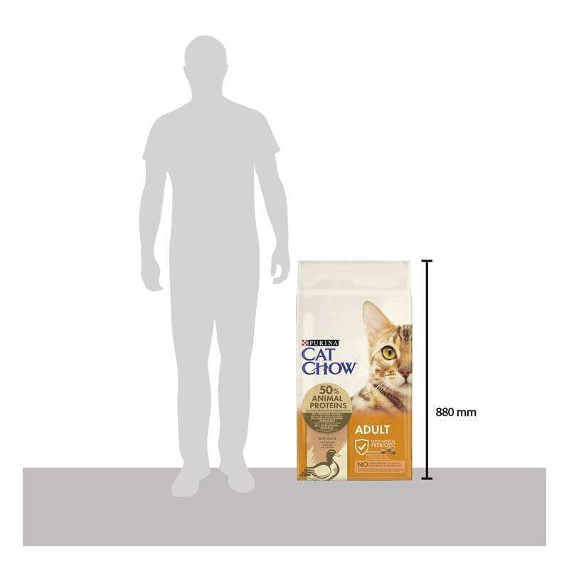 Cat Chow (Кэт Чау) Adult Duck - Сухой полнорационный корм с уткой для взрослых кошек (15 кг) в E-ZOO