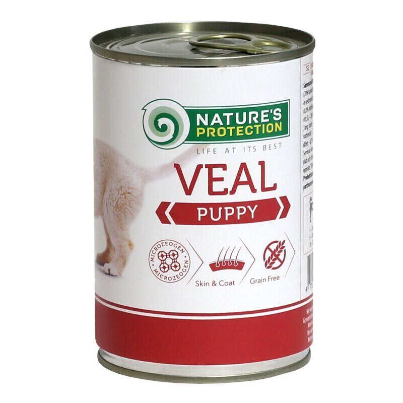 Nature's Protection (Нейчерес Протекшн) Puppy Veal – Консервированный корм с мясом телятины для щенков (400 г) в E-ZOO