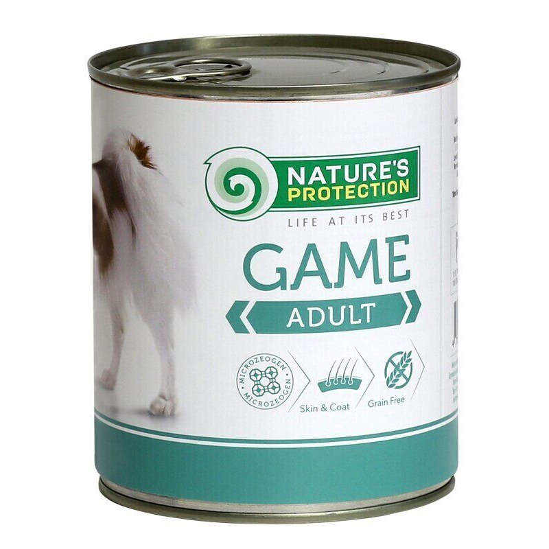 Nature's Protection (Нейчерес Протекшн) Adult Game – Консервований корм з м'ясом дичини для дорослих собак (200 г) в E-ZOO