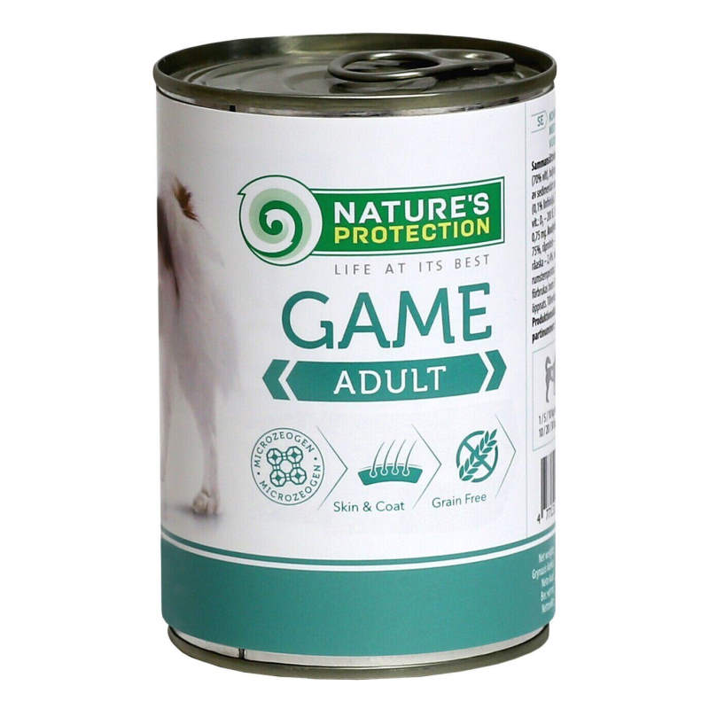 Nature's Protection (Нейчерес Протекшн) Adult Game – Консервированный корм с мясом дичи для взрослых собак (200 г) в E-ZOO