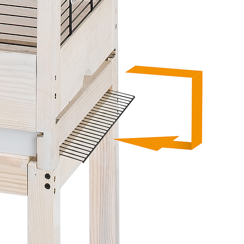 Ferplast (Ферпласт) Stand Giulietta - Дерев'яна підставка під клітки для птахів (81x41x70 см) в E-ZOO