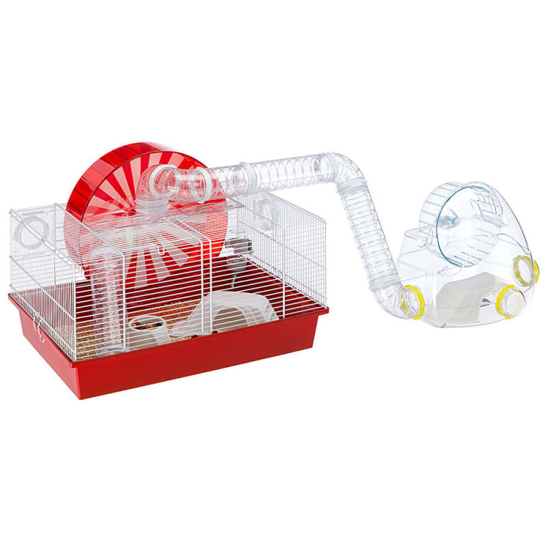 Ferplast (Ферпласт) Cage Coney Island White - Клетка для хомяков с большим колесом и зоной для игр Кони-Айленд (50x35x25 см) в E-ZOO