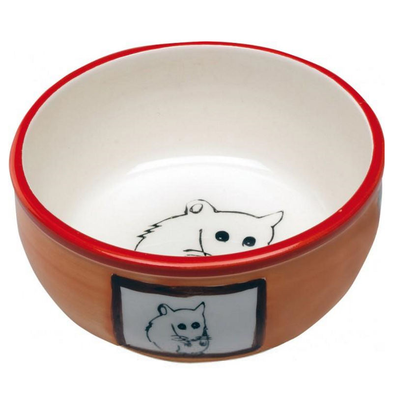 Ferplast (Ферпласт) Hamster bowl - Керамічна миска для гризунів з декоративним малюнком (180 мл) в E-ZOO