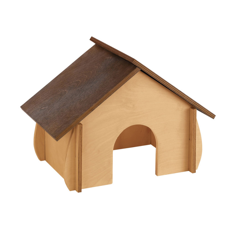 Ferplast (Ферпласт) Wodden House - Будиночок для гризунів дерев'яний (41x23,6x27,4 см) в E-ZOO