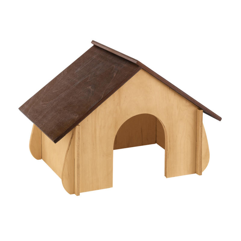 Ferplast (Ферпласт) Wodden House - Будиночок для гризунів дерев'яний (41x23,6x27,4 см) в E-ZOO