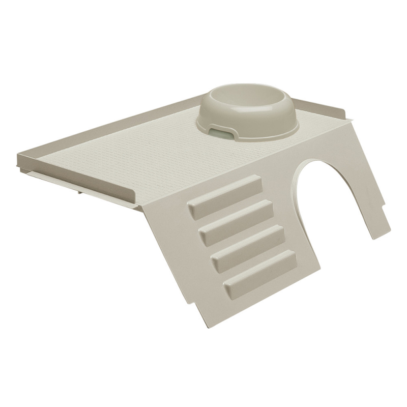 Ferplast (Ферпласт) For Base White Bowl - Подставка для кормушки для маленьких грызунов с лестницей и миской (44x26x15 см) в E-ZOO