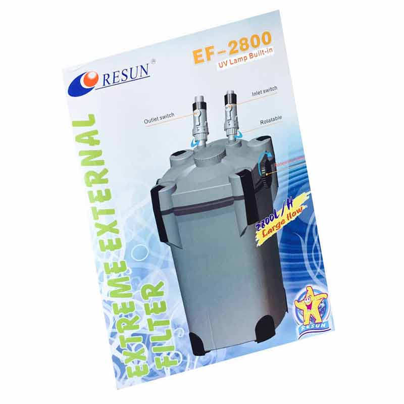 Resun (Ресан) EF U - Внешний фильтр с фильтрующими материалами и УФ-стерилизатором (EF-1200 U) в E-ZOO